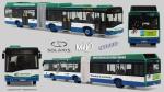 Busmodell (H0) Solaris U18 Hybrid, Fa. Ettenhuber im MVV München, Linie 210 Taufkirchen -letztes Exemplar!-