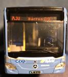 Busmodell (H0) Mercedes-Benz Citaro C2G, MVG München, Wagen 5792, Linie X30 Expressbus Harras (Rietze-Modell, letztes Exemplar!)